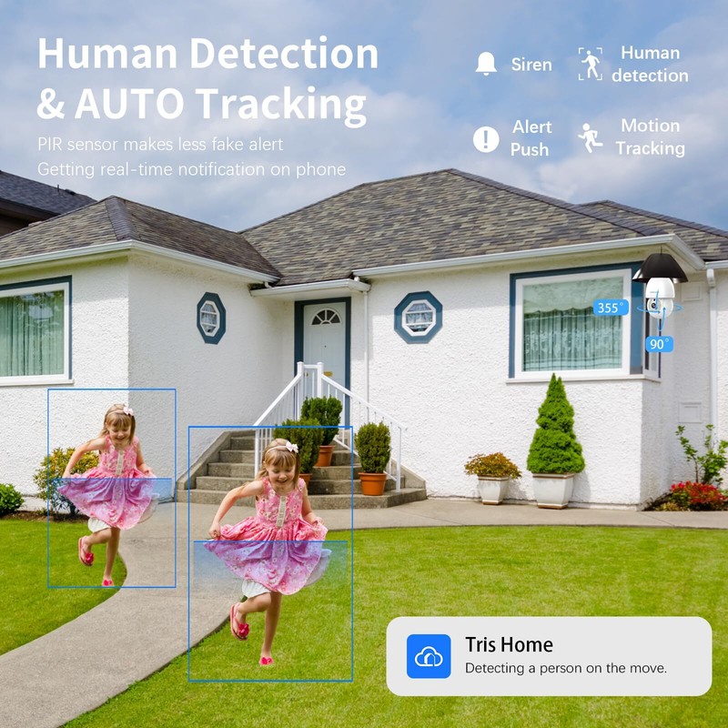 Foco Camara WiFi 2K HD Inteligente AI Inalambrica 360° Seguridad Cámara Espía gallery