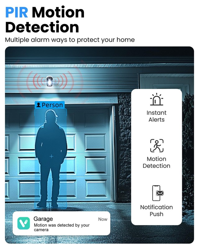 Outdoor Security Camera Wireless, 2K Battery Powered WiFi Cameras for Home Se... gallery