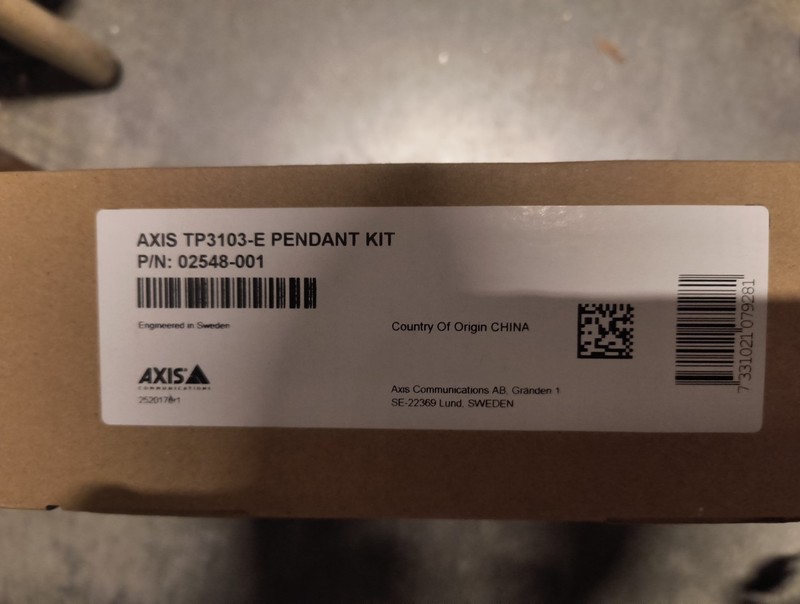 AXIS TP3103-E Pendant Kit. Brand New Box Is Sealed.