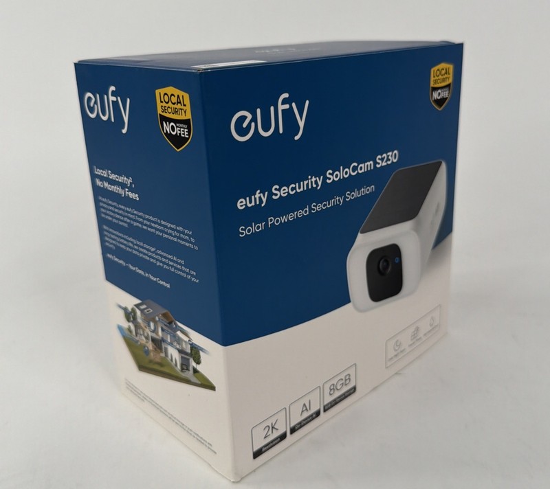eufy security S230 SoloCam , Solar-Powered, Wireless Outdoor Camera (1pc), NEW