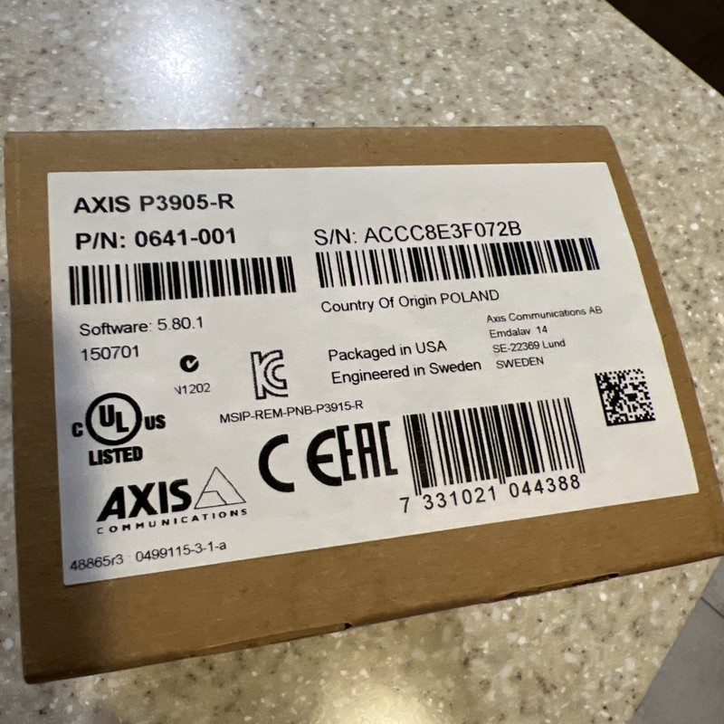 Axis P3925-R Surveillance Network Transit Dome Camera gallery