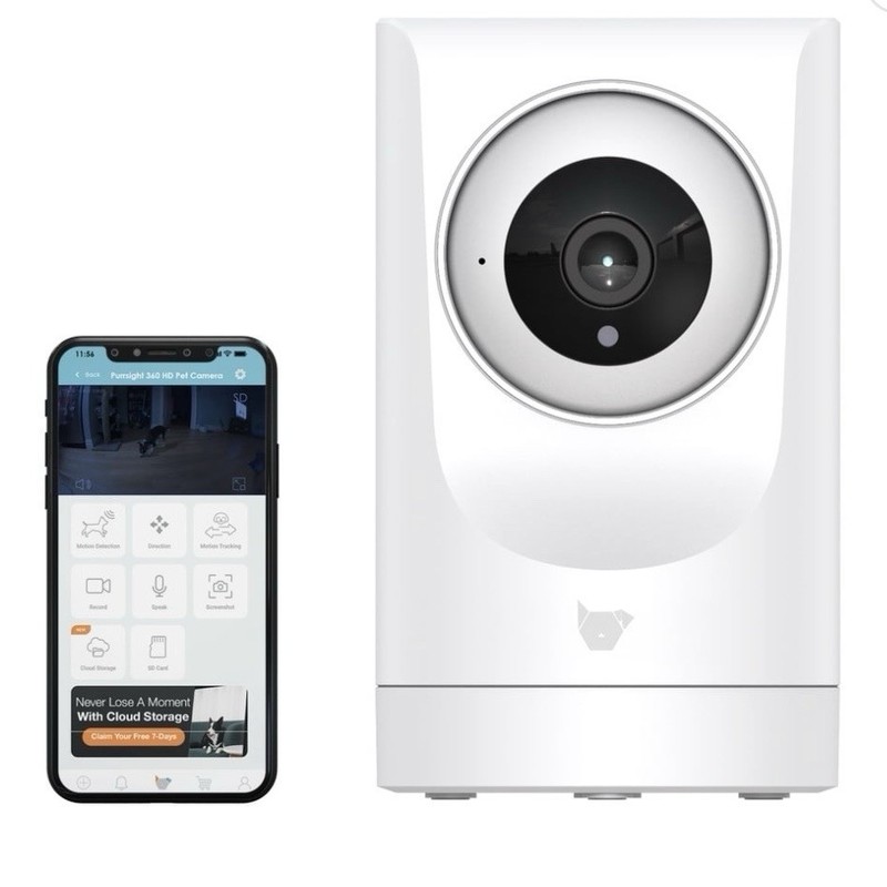 Instachew HD Camera 3 MP, Purrsight Mini 5G, Smart Pet Camera gallery