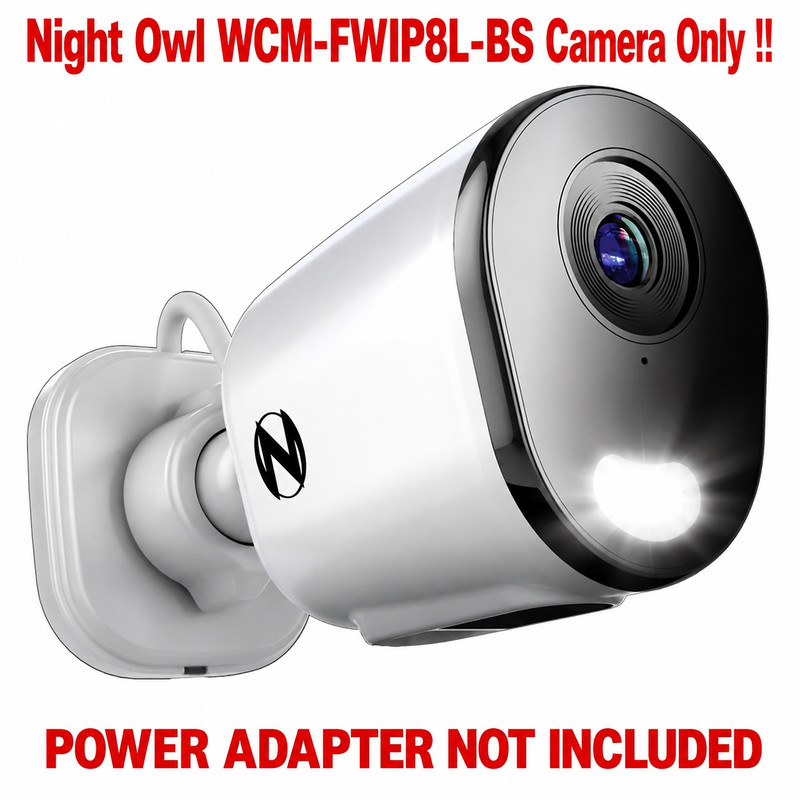 Night Owl WCM-FWIP8L-BS Plug-In Wi-Fi 4K Security Camera [NO POWER ADAPTER]™