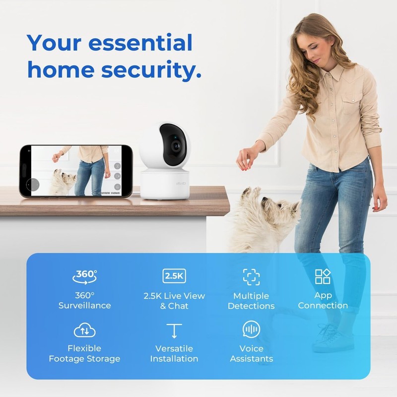 IMILAB C21 2.5K Security Camera Indoor 360° View Indoor Camera for Home Security gallery