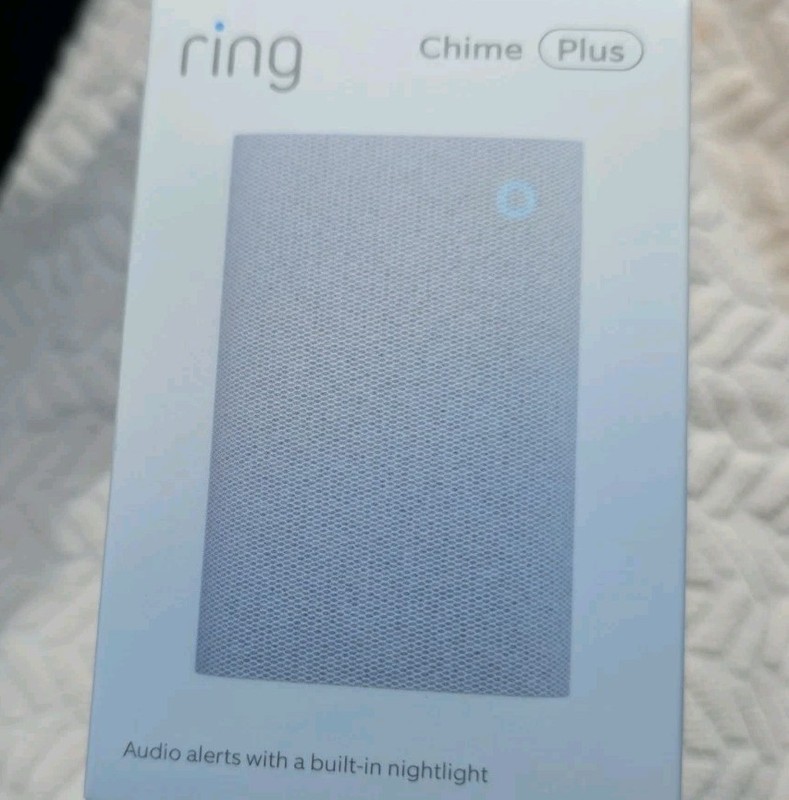 Chime Plus, Crisp, clear audio alerts for select Ring devices, built-in night...