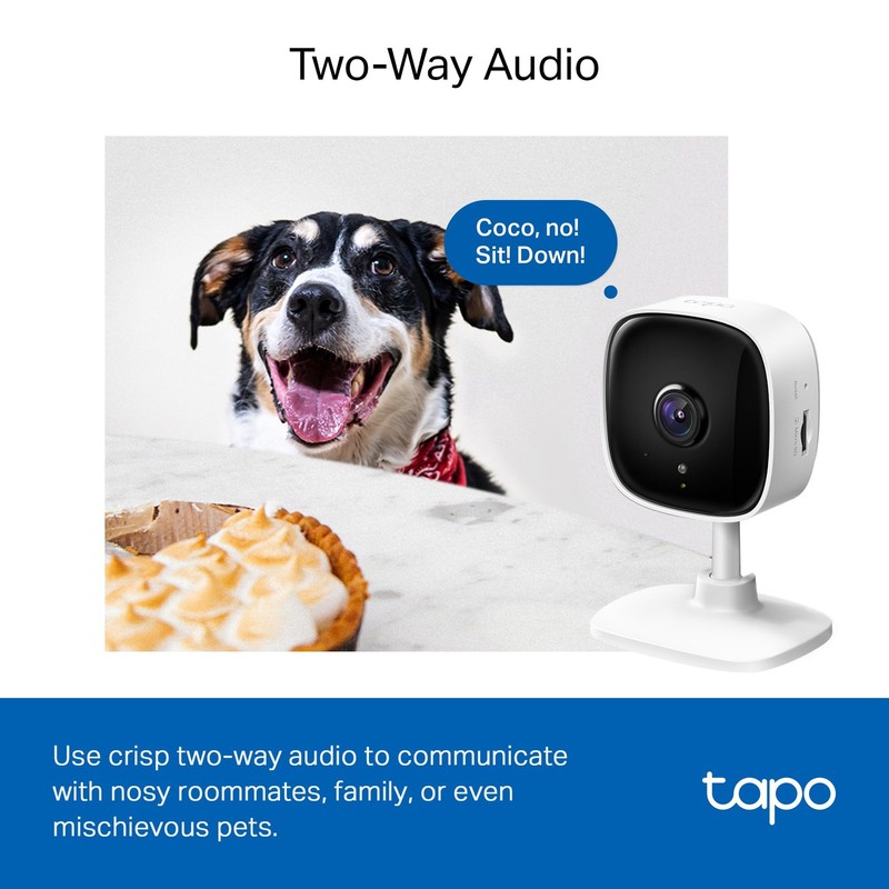 1080P Indoor Wired - Works as a Baby & Pet Monitor, Motion Detection, 2-Way A... gallery