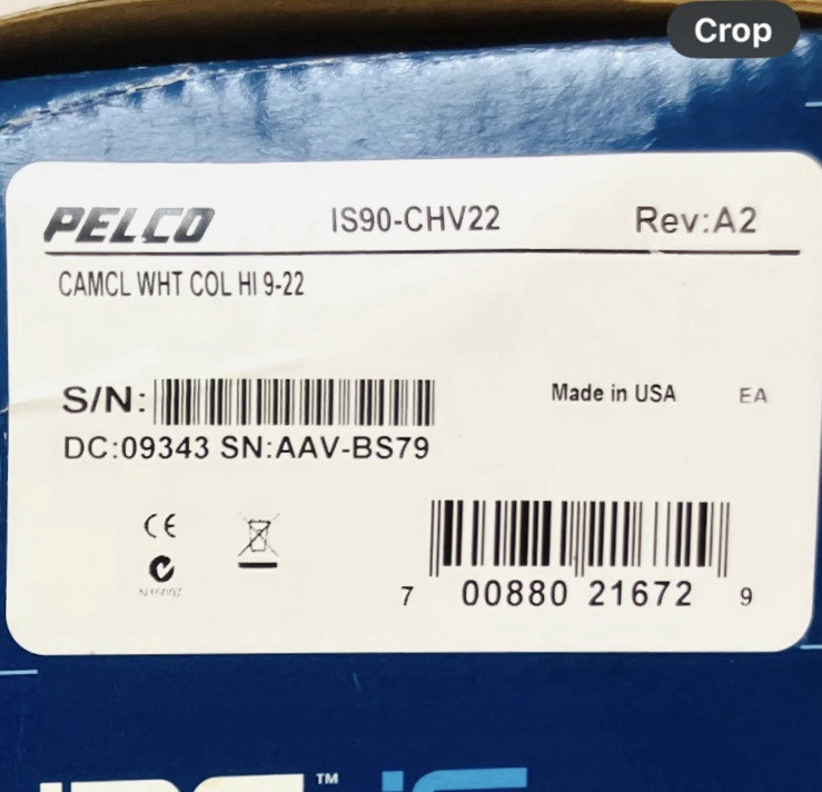 PELCO CAMCLOSURE IS90-CHV22 Indoor Versatile Mini-Dome Camera - BRAND NEW! gallery