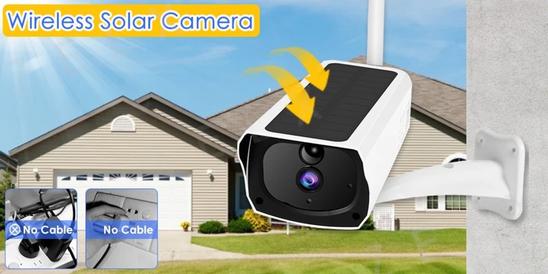 1080P WiFi Surveillance Solar Panel Battery Security Camera Outdoor MotionCCTV gallery