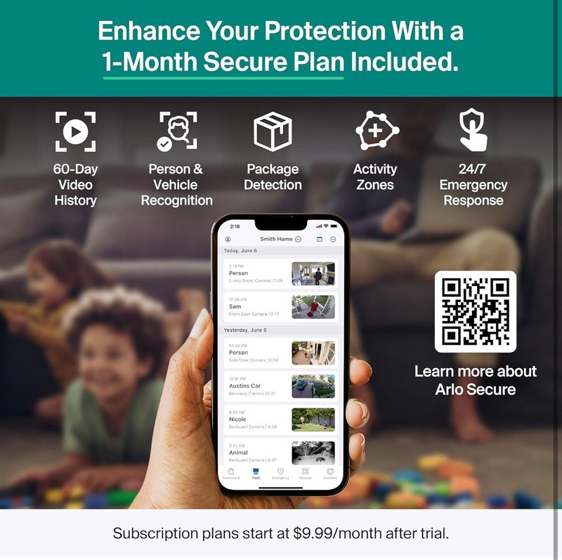 Arlo Essential Security Camera 2K (3rd Gen, Battery) – Wireless Outdoor/Indoor gallery