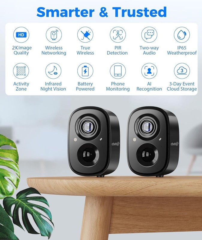 2K Wireless Security Cameras - Outdoor WiFi Security Cameras Color Night Visi... gallery