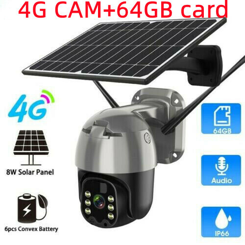 4G PTZ Solar Camera Color Night WiFi 1080P HD CCTV Surveillance Waterproof gallery