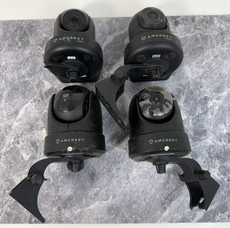 LOT OF 4 Amcrest IP4M-1051B IP4M-1041B IP2M-841B Cameras FOR PARTS LOT:KL gallery