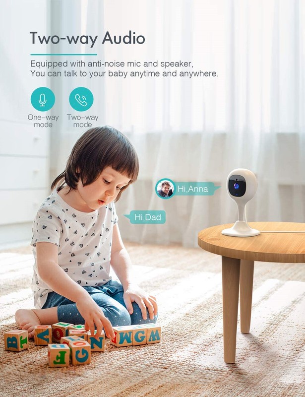 2PCS Baby Monitor Camera with 2-Way Audio 1080P WiFi Home Security Camera gallery