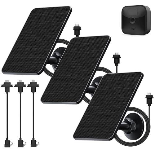 3 Pack Solar Panel for Blink Outdoor 4(4th Gen)/Blink XT/XT2 and Blink gallery