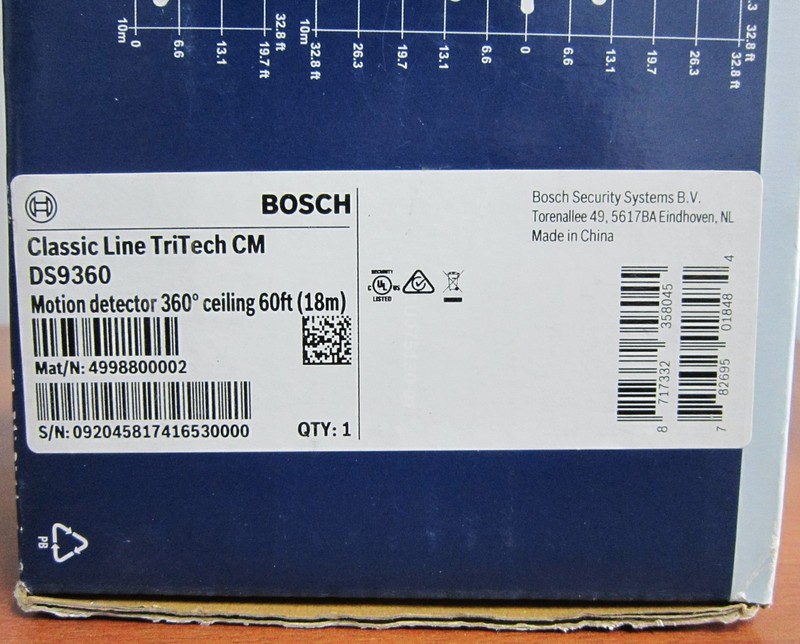 Bosch DS9360 Panoramic TRiTech PIR Microwave Motion Detector gallery