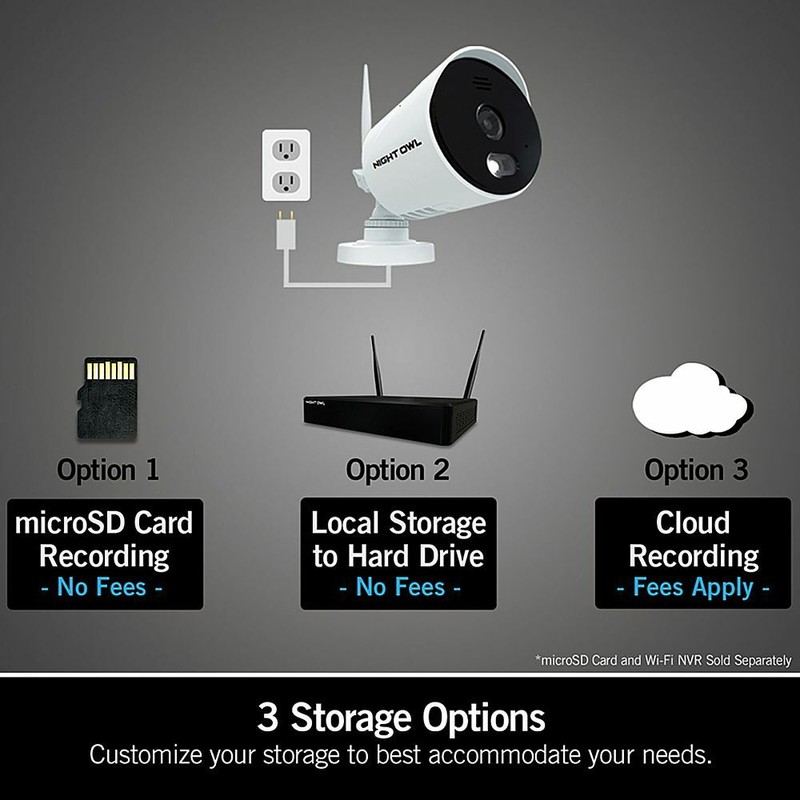 Night Owl 1080p AC Powered Wi-Fi IP Security Camera with Built-In Spotlights gallery