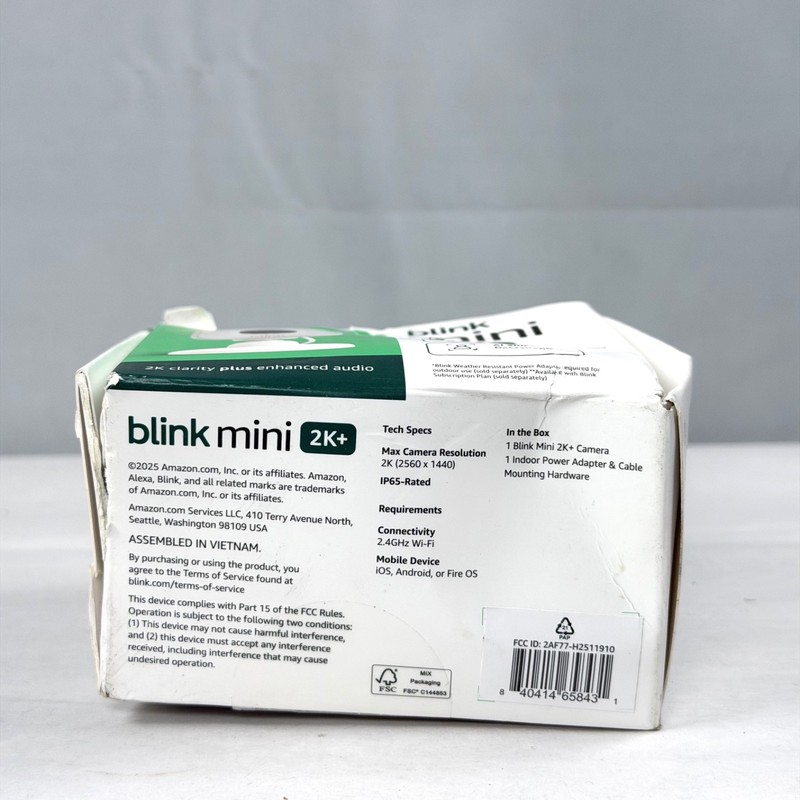 Blink Mini 2K+ Indoor Outdoor Plug-In Security Camera / Brand New gallery