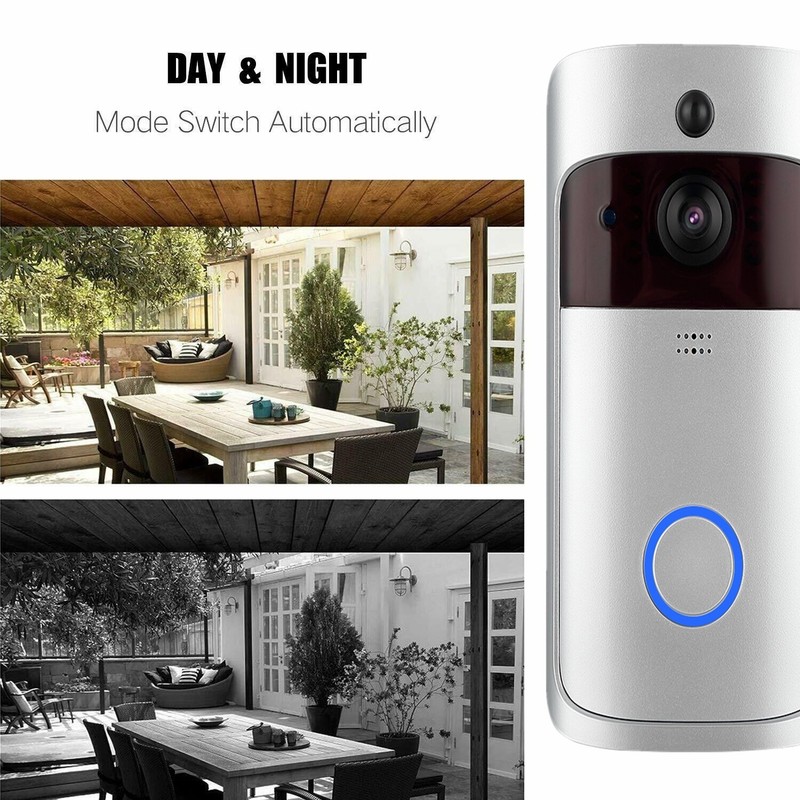 Wireless WiFi Video Doorbell Two-Ways Smart Phone Door Ring Security Camera Bell gallery