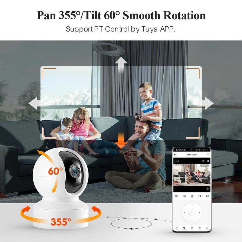 CANAVIS D307 3MP High-quality Remote Security Camera, Pet/Kids Home Surveillance gallery