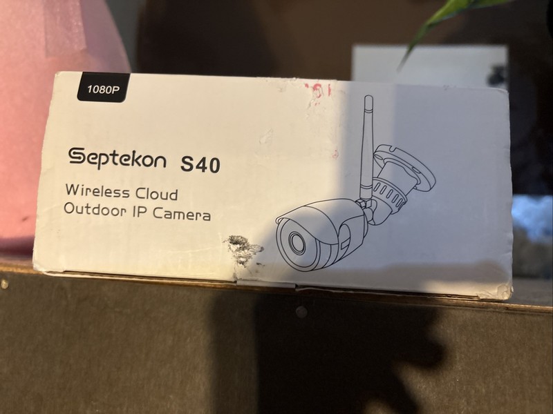 Septekon Camera Outdoor, 1080P WiFi Home Security Surveillance S40 White New gallery