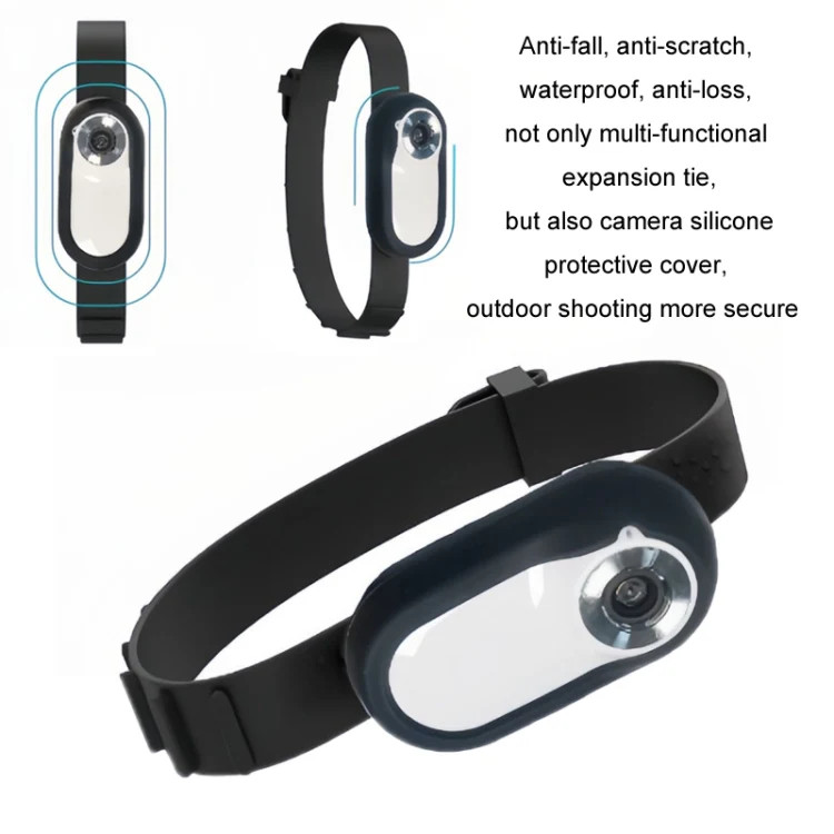 Magnetic Thumb Camera Portable HD Camera For Outdoor Cycling, Standard+Pet Silic gallery