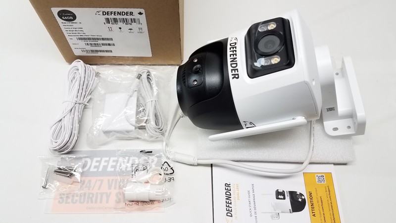 Defender AI Powered Guard Pro 3K Plus PTZ Dual Lens Security Camera 64GB gallery