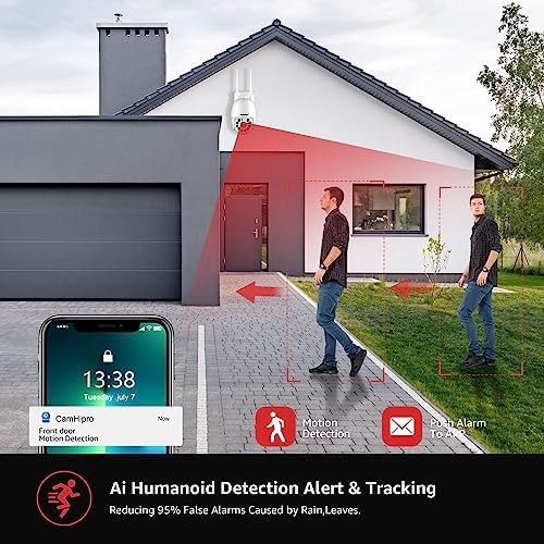 BOAVISION 2K Security Camera Outdoor, Wireless WiFi IP Camera Home Security S... gallery