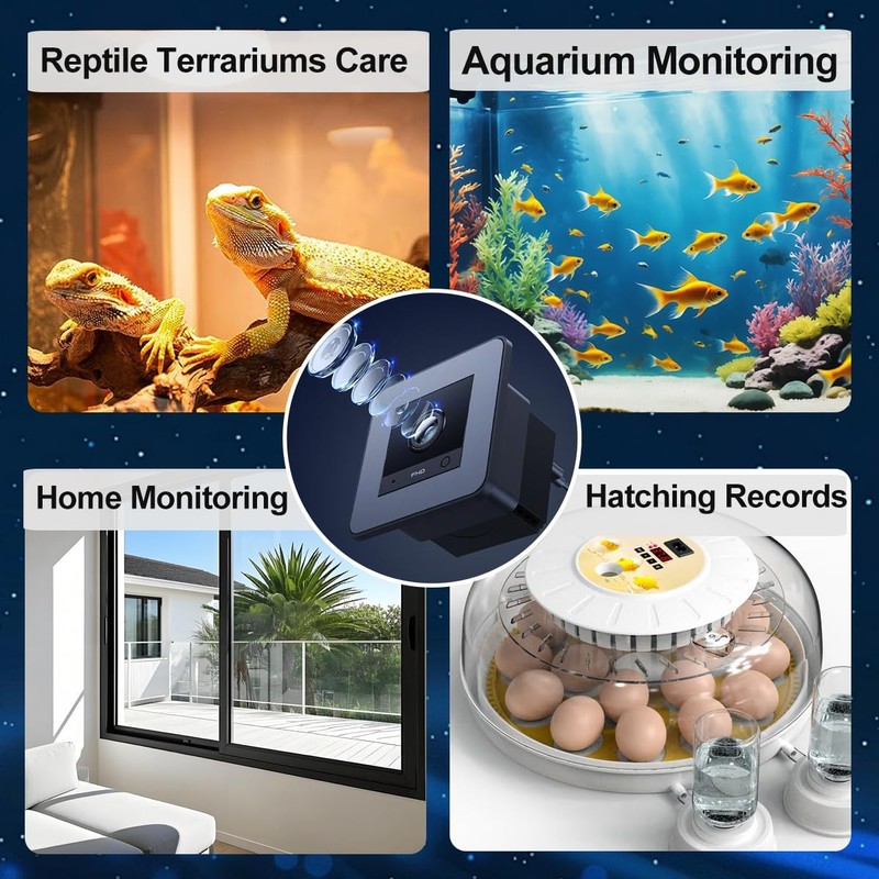 2K HD Aquarium Camera for Fish: Tanks Reptile Terrariums Camera - Anti-Glare ... gallery