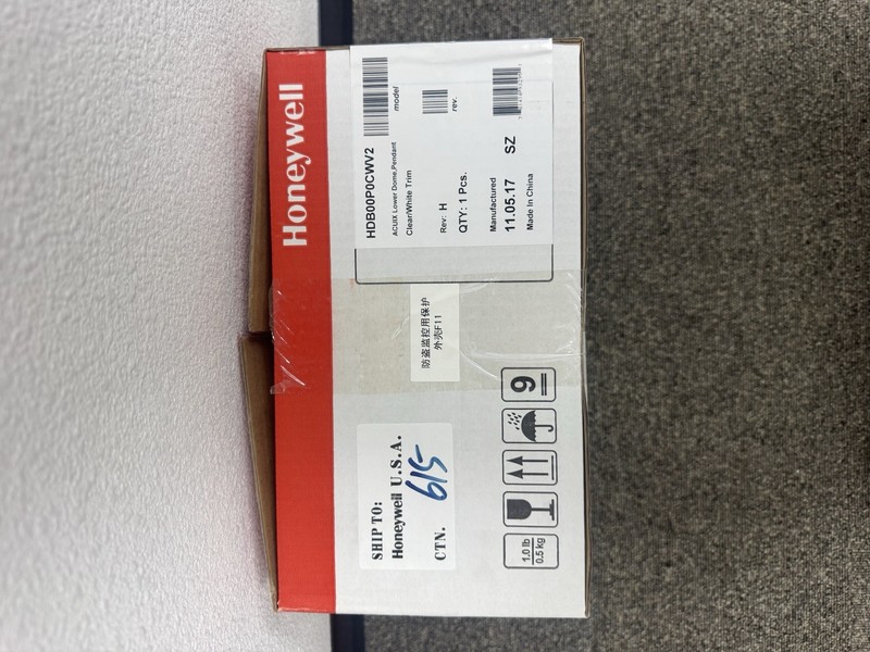 New Honeywell HDB00P0CWV2 LOWER DOME PENNDANT CLEAR WHITE