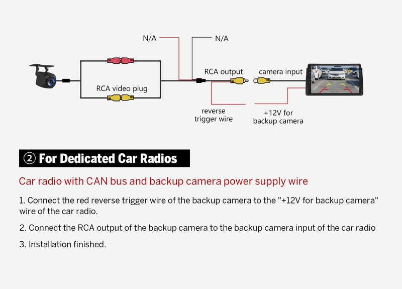 In Car 1080 AHD WaterProof Parking Reverse Camera Rear View Backup Reversing Cam gallery