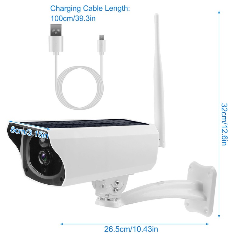 1080P Solar Powered WiFi IP Camera 2-Way Security Surveillance Camera Motion gallery