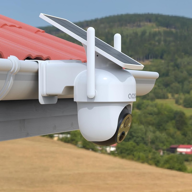 Only Gutter Mount for AOSU Solar Security Cameras Outdoor Wireless SolarCam D1 gallery