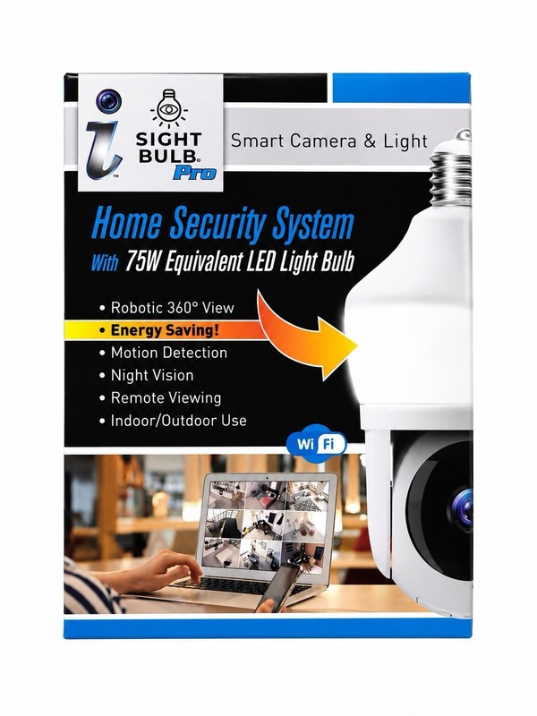 Sight Bulb WiFi Smart Camera & LED Light Pro 75W – Open Box