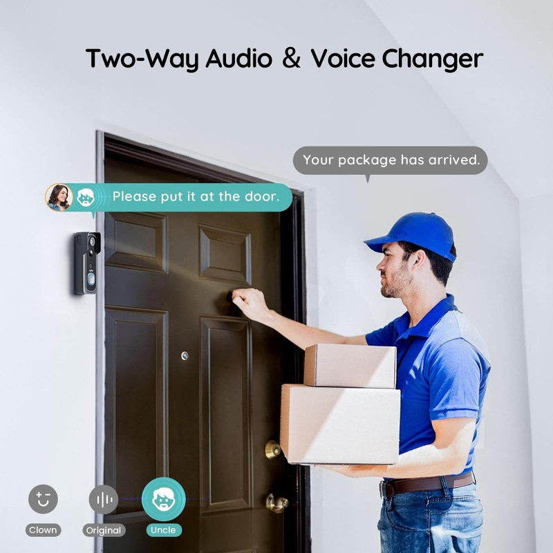 Timbre Con Camara De Seguridad Y Teléfono Inalámbrico Para La Puerta La Casa NEW gallery