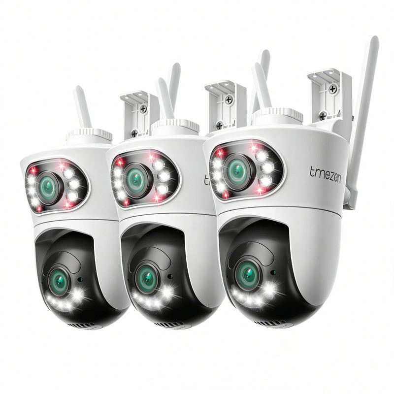 4PCS 4MP WiFi Wireless CCTV Camera Outdoor Security Color Night View Auto Track gallery