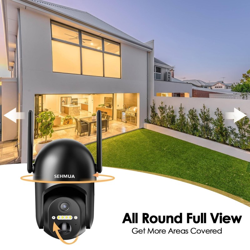 2K Wireless Solar Powered Security Camera With Color Night Vision And 360 View gallery
