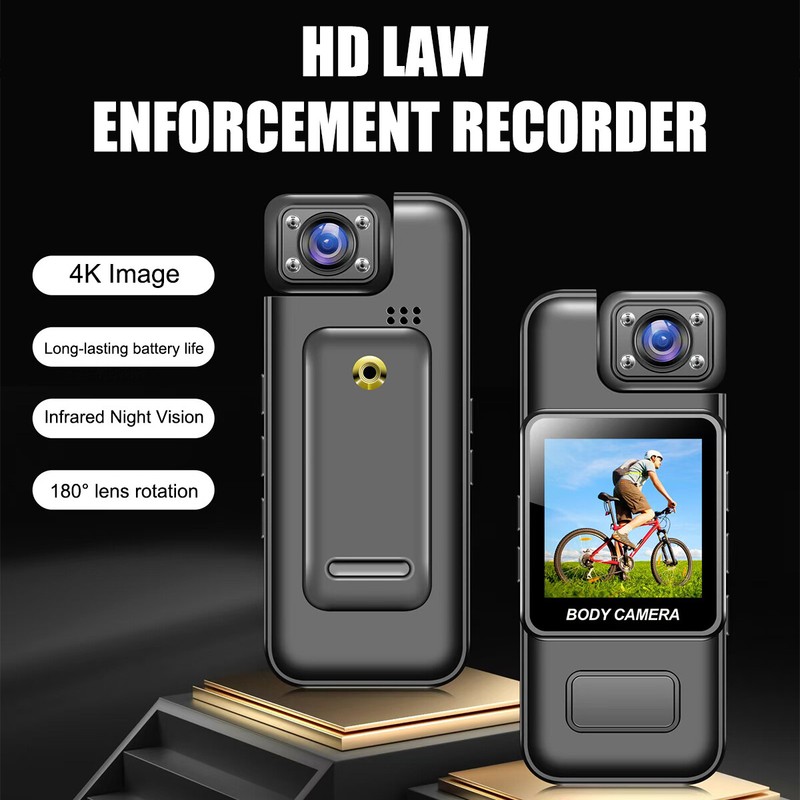 4K 1080P Video Recorded DVR IR Night Cam WIFI Camcorder Mini Police Body Camera