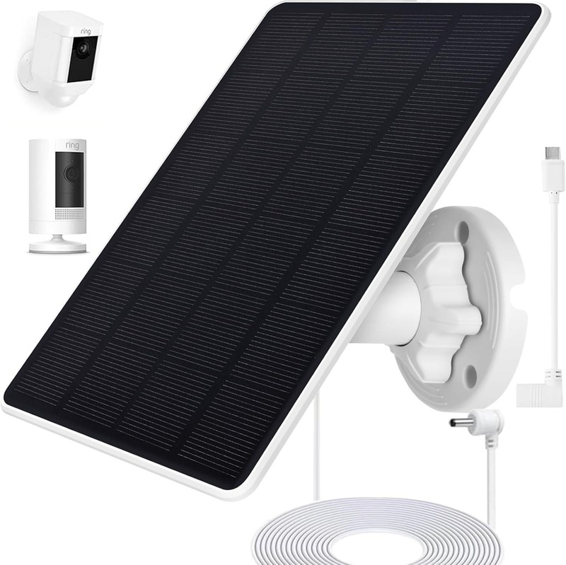 Ring Camera Solar Panel, Compatible with Ri ng Stick Up Cam Battery, Ring Spo... gallery