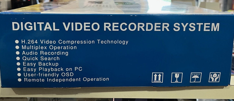 Digital Video Recorder System, 4 Cameras, Complete Set up