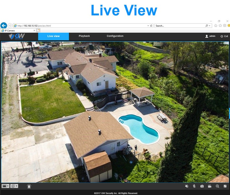 GW 5MP 1920p H.265 2.8-12mm Varifocal Zoom PoE IP Outdoor Bullet Security Camera gallery