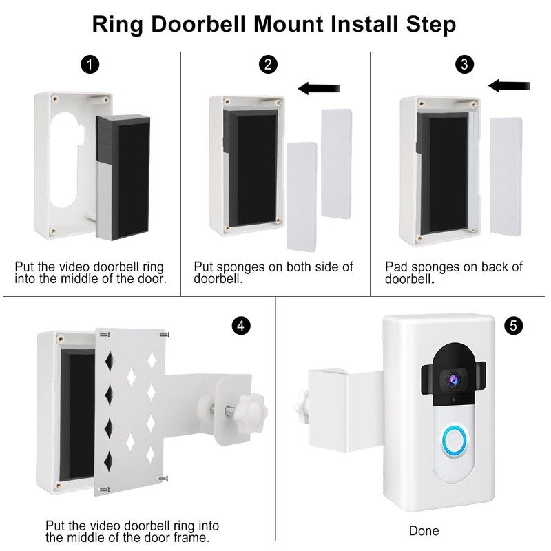 Anti-Theft Video Doorbell Mount Compatible with Ring/Blink Wireless Video Doo... gallery