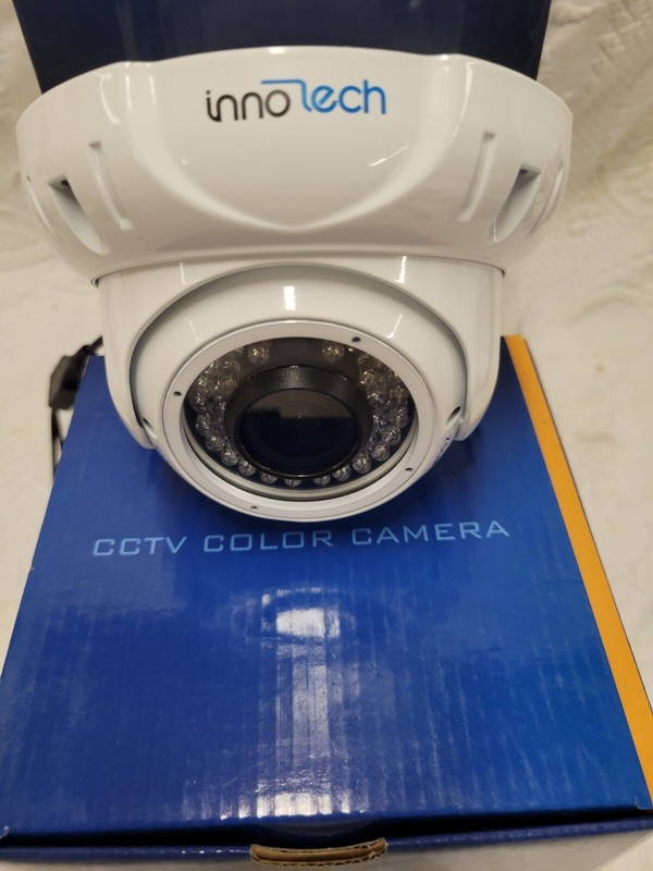 innoTech 12 volt Vandalproof Camera 2.8-12mm Varifocal Zoom Security Dome Camera
