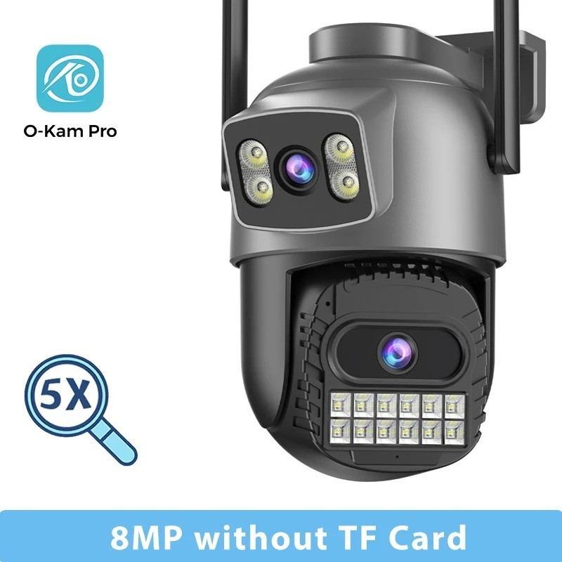 BESDER 15MP PTZ WiFi Camera Dual Screen 10X Zoom Outdoor IP66 Night Vision