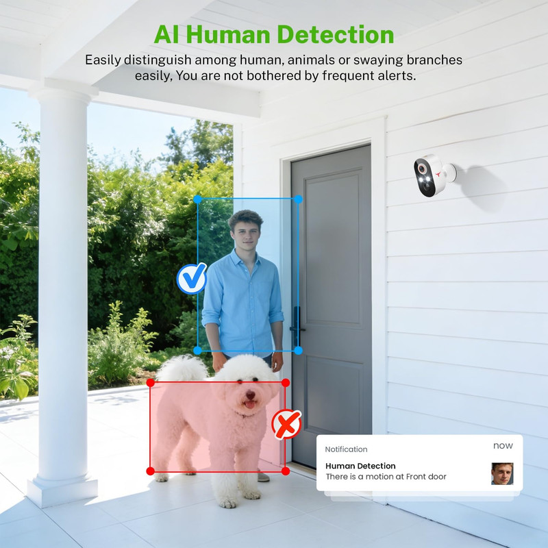 1080P Outdoor Wireless Security Camera for Home Surveillance | Battery Powered, gallery