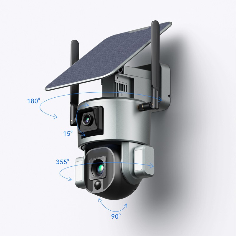 4G Solar Camera w/Battery 4K UHD Separable install WiFi 4MP 10XZoom Security Cam gallery