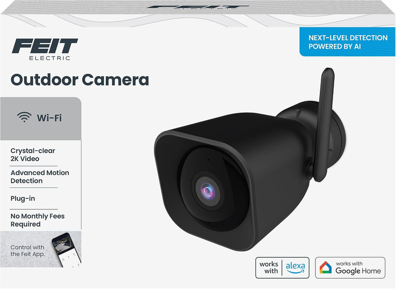 Plug-In Outdoor Security Camera, 2K HD, Advance Motion Detection, 2.4Ghz Wi-Fi, gallery