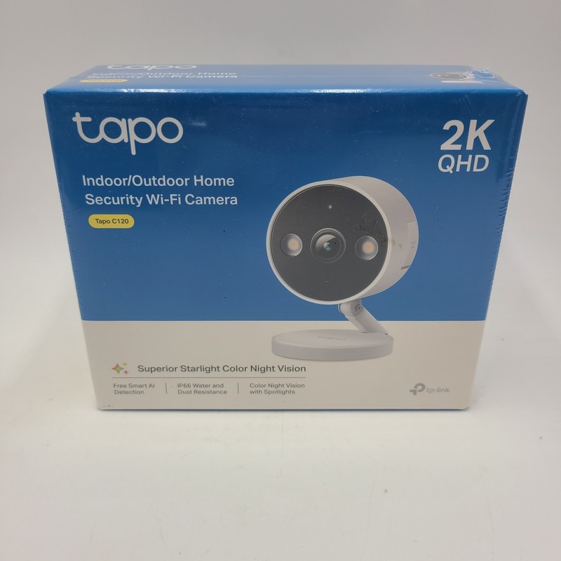 TP-Link Tapo Indoor/Outdoor Security Camera 2K QHD – Sealed Brand New