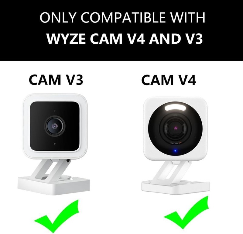 Versatile Angled Window Mount for Wyze Cam V4/V3 - Ideal for Multiple Surfaces gallery