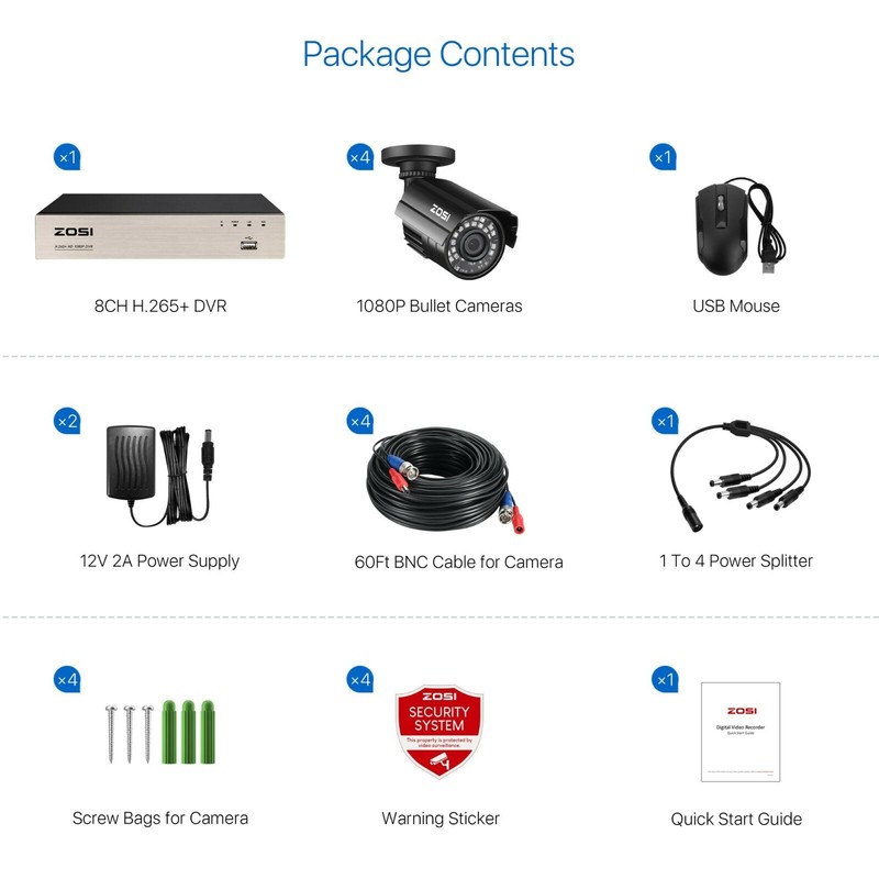 4 Camaras De Seguridad Wifi Exterior 1080P Inalambrica Con Vision Nocturna Video gallery