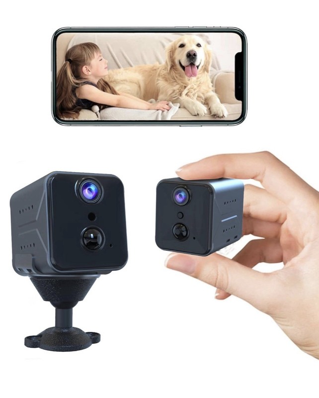 Mini Camera 1080p HD with Motion Detection and Night Vision for Home Security